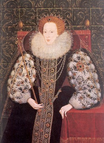 Elizabeth I, painted by John Bettes the Younger, c1580s