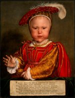 Holbein's famous portrait of Edward as a toddler