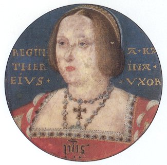 miniature portrait of Katharine of Aragon by Lucas Horenbout