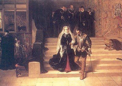 Laslett John Pott's painting 'Mary Queen of Scots being led to execution', 1871