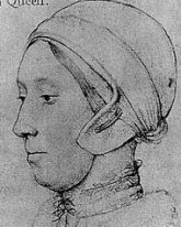 sketch of Anne Boleyn by Hans Holbein the Younger