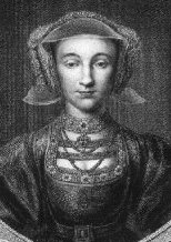 engraving of Anne of Cleves, after Holbein