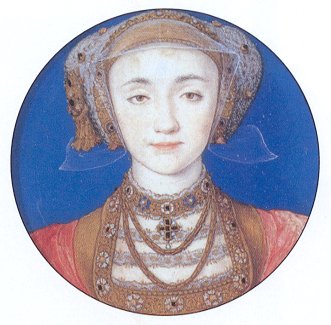 miniature portrait of Anne of Cleves by Hans Holbein the Younger