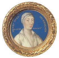 miniature portrait of Henry Fitzroy, Henry VIII's illegitimate son