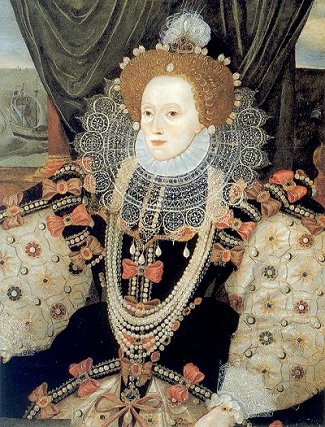 crop from the famous 'Armada Portrait' of Elizabeth I