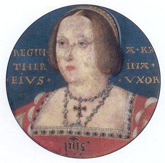 portrait of Katharine of Aragon by Lucas Horenbout